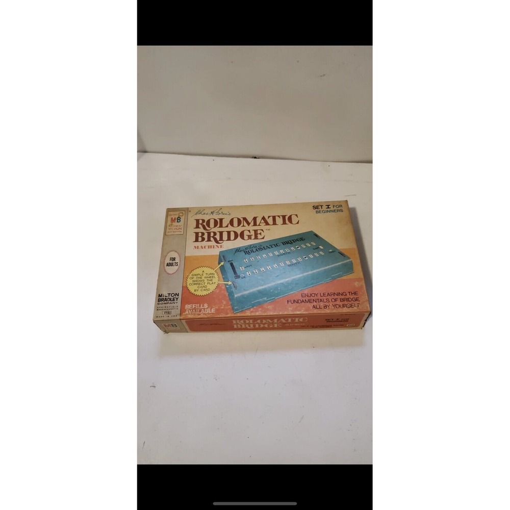Vintage Rolomatic Bridge Machine Game‎ Set 1 Beginners Milton Bradley 4940 1969